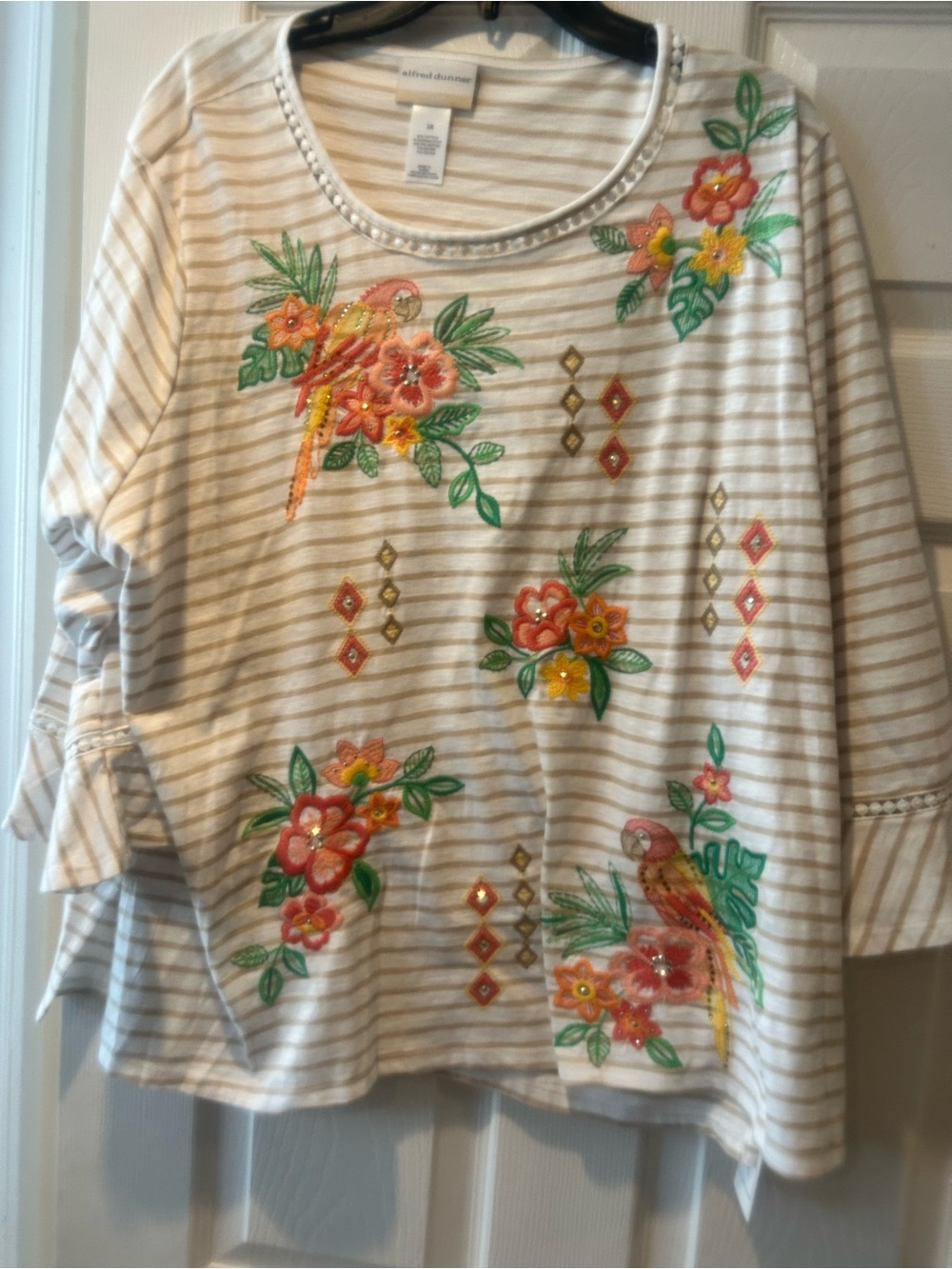 NWT Sz 3x Alfred Dunner resort living shirt